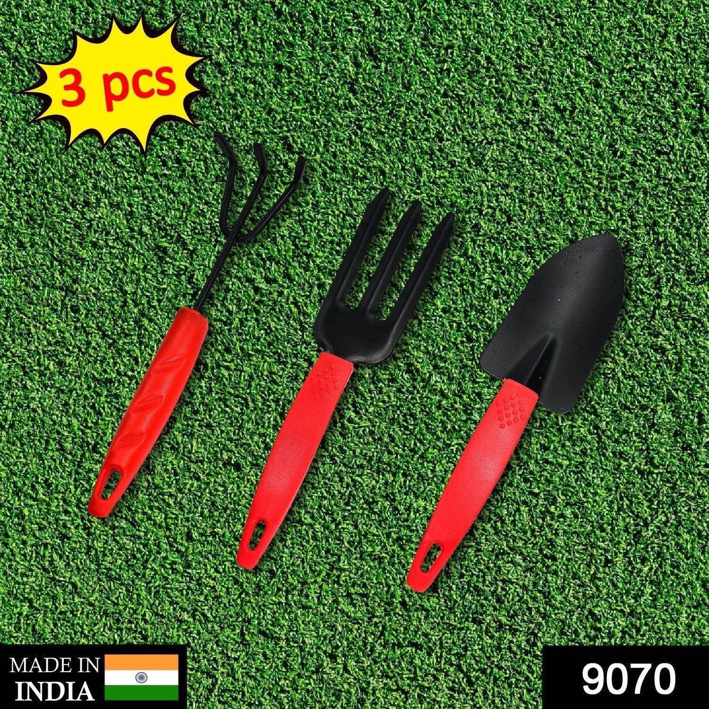 3pcs Small sized Hand Cultivator, Small Trowel, Garden Fork - infinityexculsivestore.com