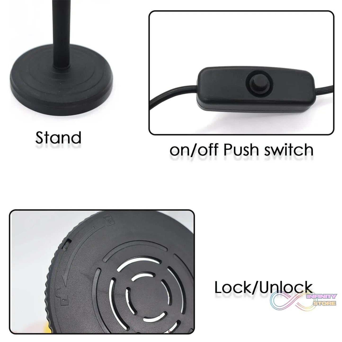 4 Colors Sunset Lamp, Sunset Projection Lamp LED Night Lights - infinityexculsivestore.com