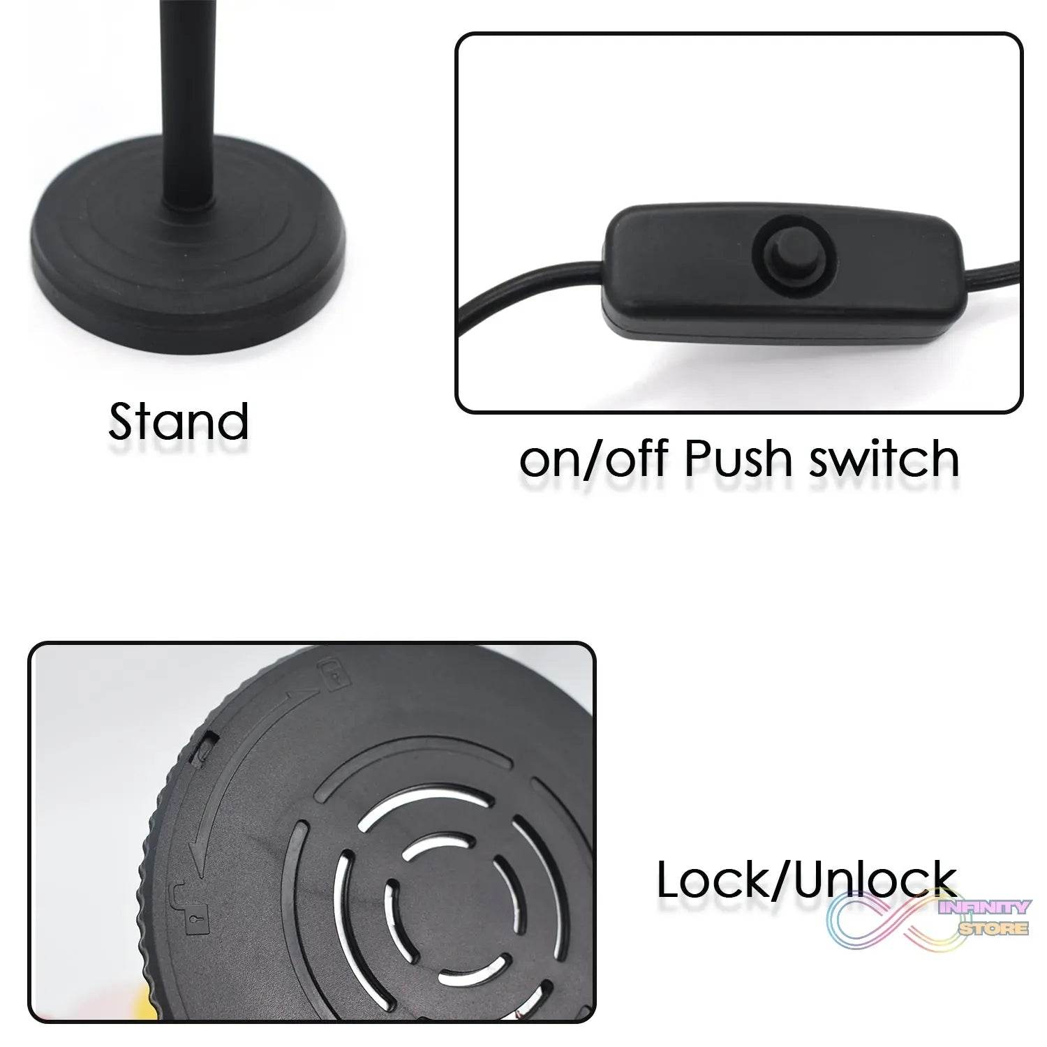 4 Colors Sunset Lamp, Sunset Projection Lamp LED Night Lights - infinityexculsivestore.com
