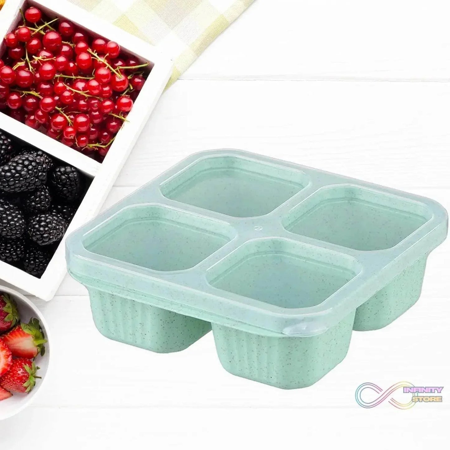 4 Compartment Food Storage Containers (1 Pc) - infinityexculsivestore.com
