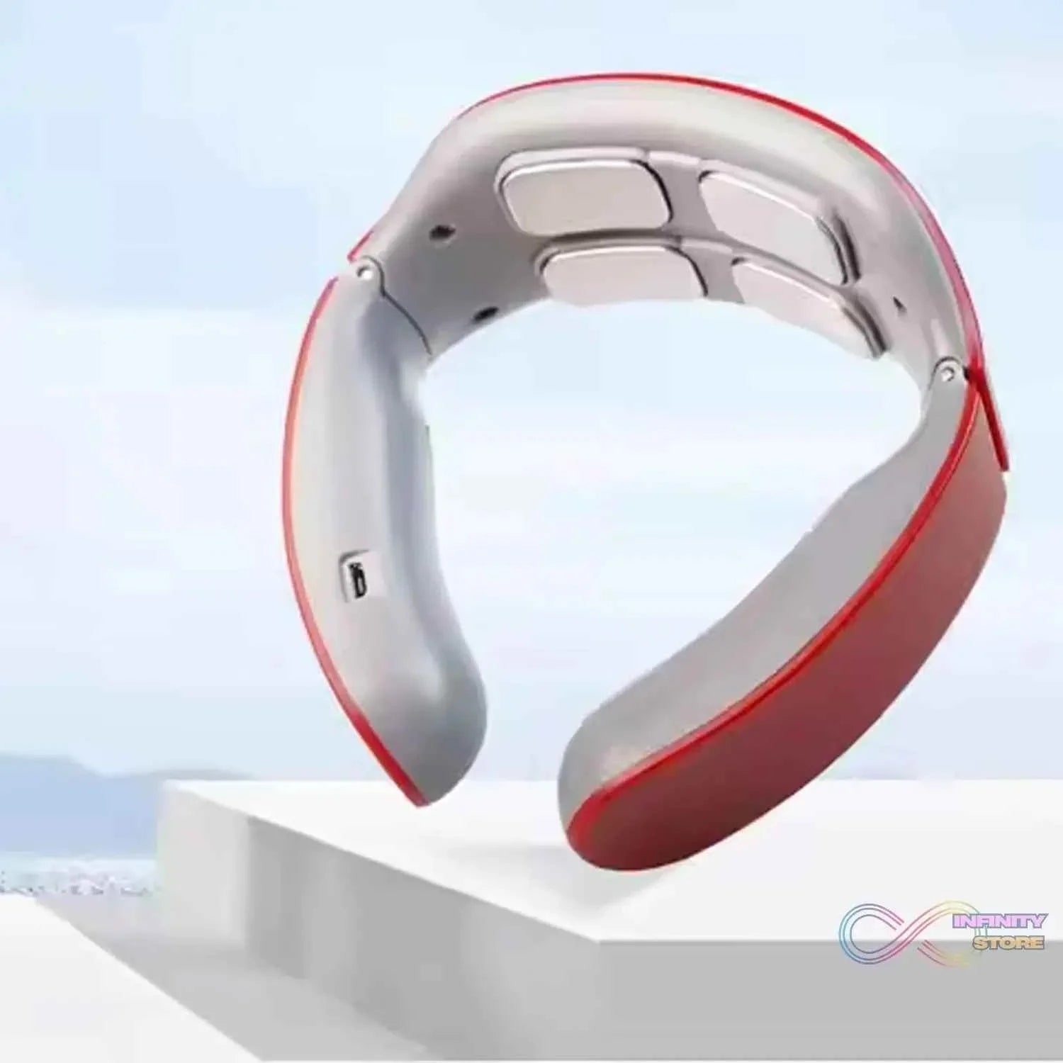 4 Heads Smart Electric Neck and Back Pulse Massager (1 Pc / Mix Design) - infinityexculsivestore.com
