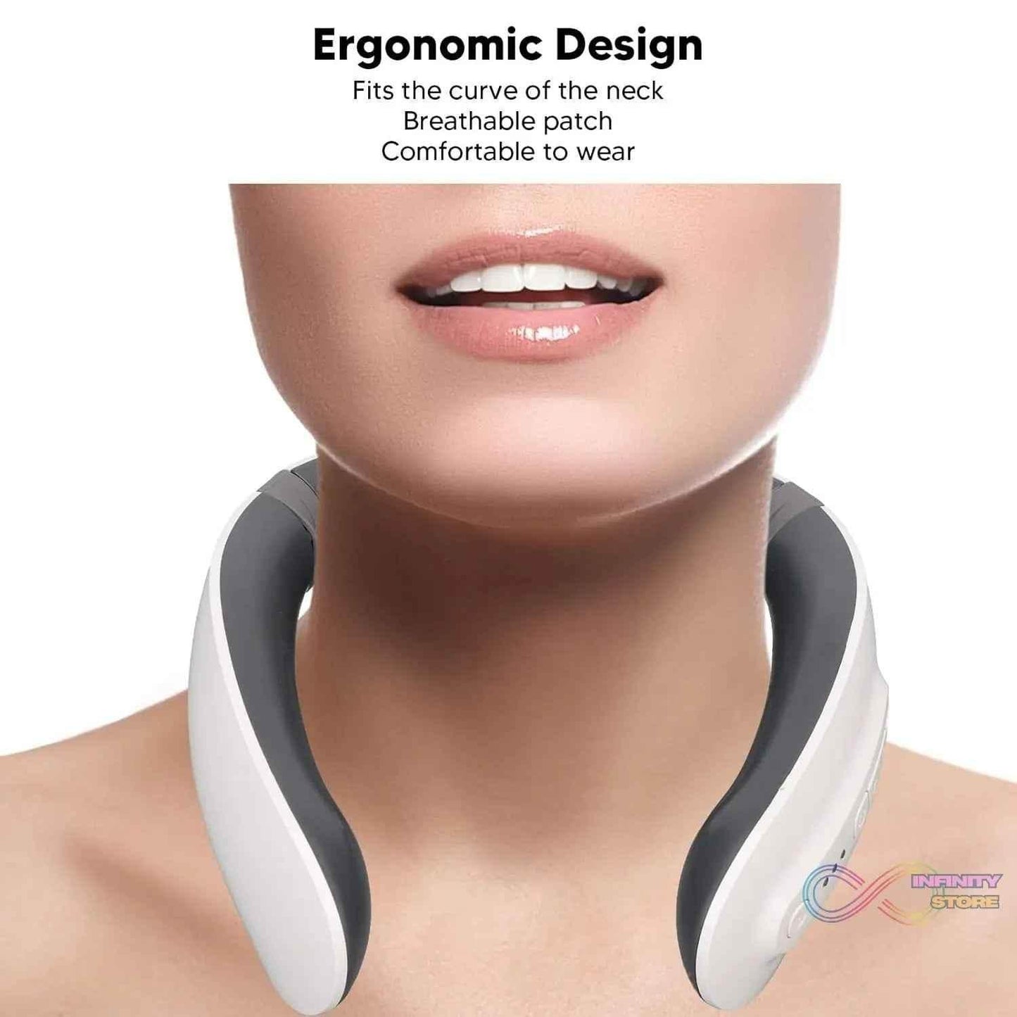 4 Heads Smart Electric Neck and Back Pulse Massager (1 Pc) - infinityexculsivestore.com