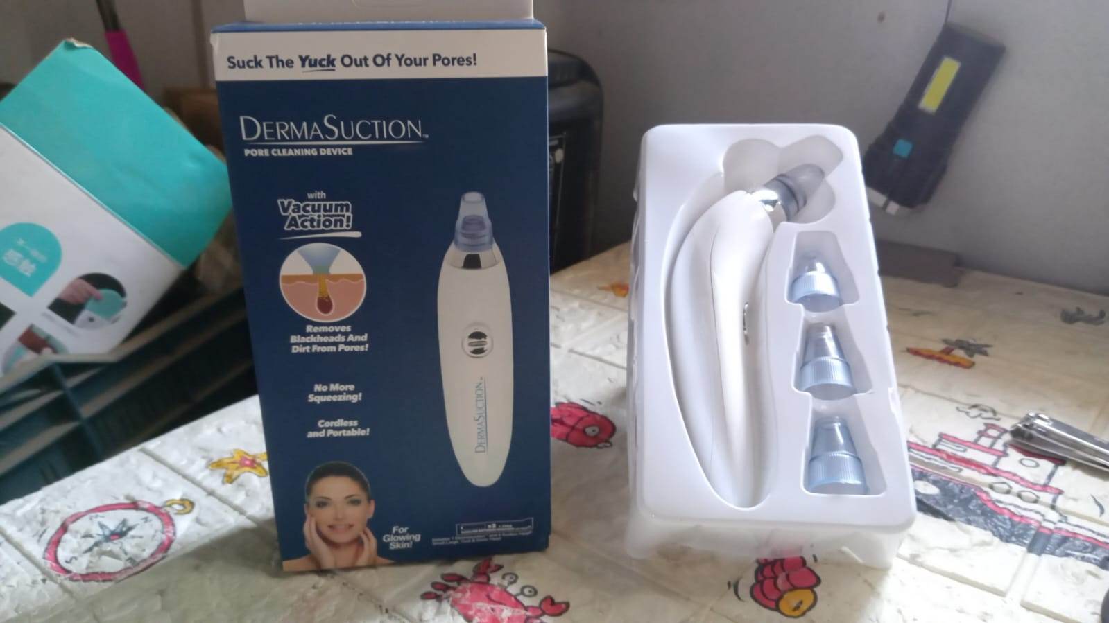 4 In 1 Blackhead Whitehead Extractor Remover Device Acne Pimple Pore Cleaner (Vacuum Suction Tool) - infinityexculsivestore.com