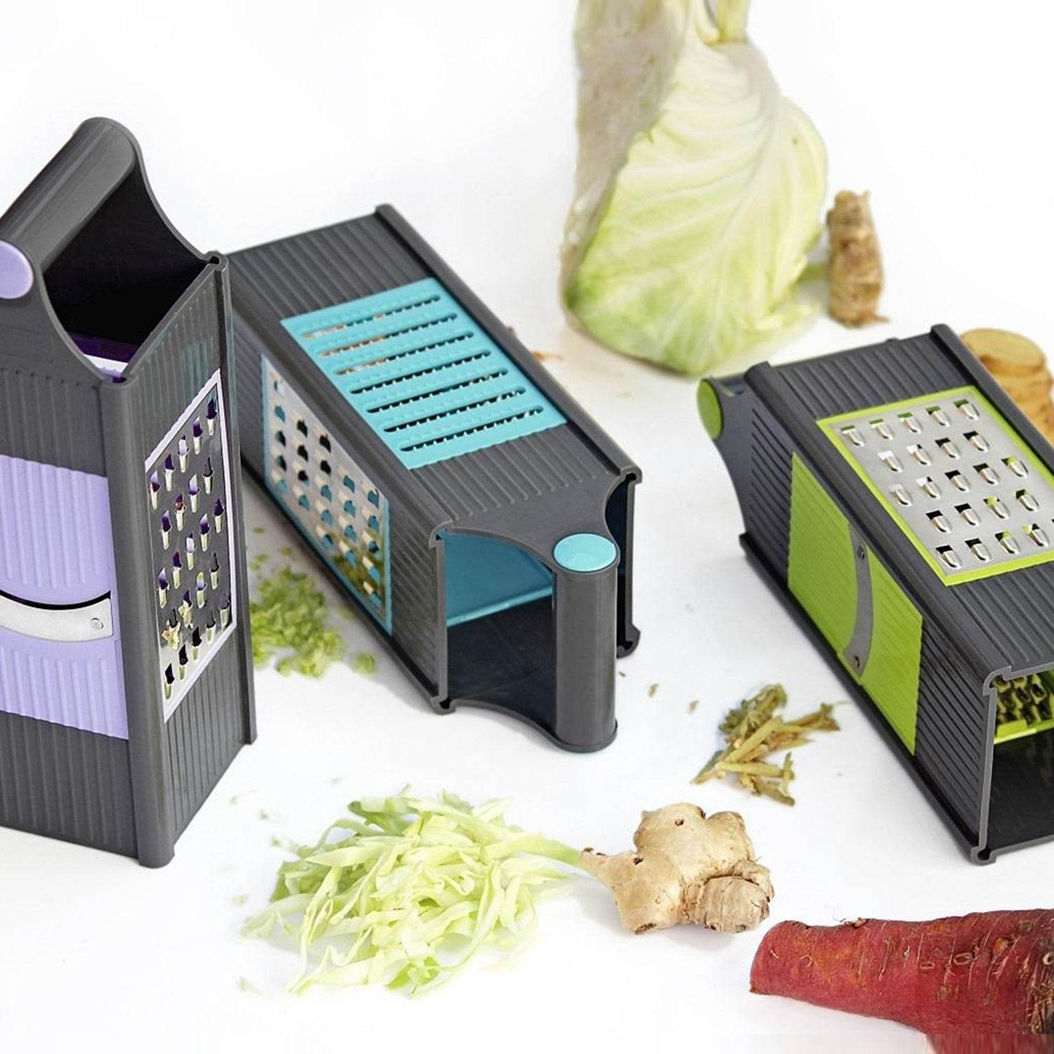 4 In 1 Plastic Vegetable And Fruit Grater And Slicer For Kitchen - infinityexculsivestore.com