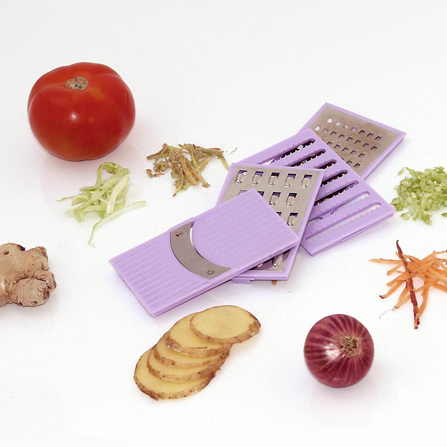 4 In 1 Plastic Vegetable And Fruit Grater And Slicer For Kitchen - infinityexculsivestore.com