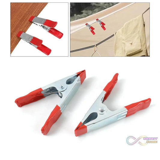 4 Inch Heavy Duty Spring Metal Spring Clamps (2 Pc Set) - infinityexculsivestore.com
