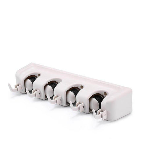 4 Layer Mop and Broom Holder, Garden Tool Organizer, Multipurpose Wall Mounted - infinityexculsivestore.com