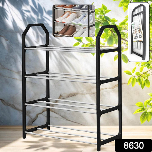 4 Layer Spaceβsaving Shoes Show Rack Folding Shoe Rack (1 Pc) - infinityexculsivestore.com