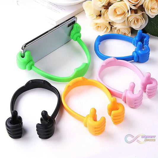 4 Pc Hand Shape Mobile Stand used in all kinds of places including household and offices as a mobile supporting stand. - infinityexculsivestore.com