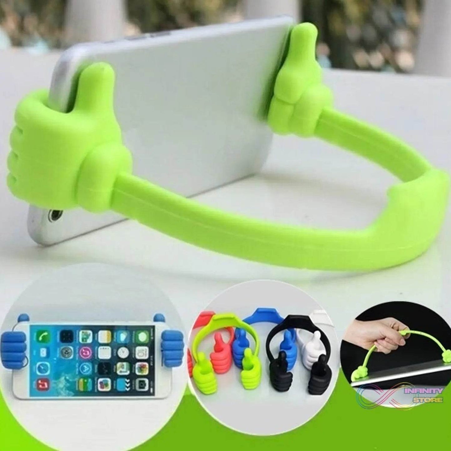 4 Pc Hand Shape Mobile Stand used in all kinds of places including household and offices as a mobile supporting stand. - infinityexculsivestore.com