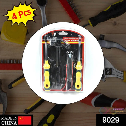 4 Pc Helper Tool Set used while doing plumbing and electrician repairment in all kinds of places like household and official departments etc. - infinityexculsivestore.com
