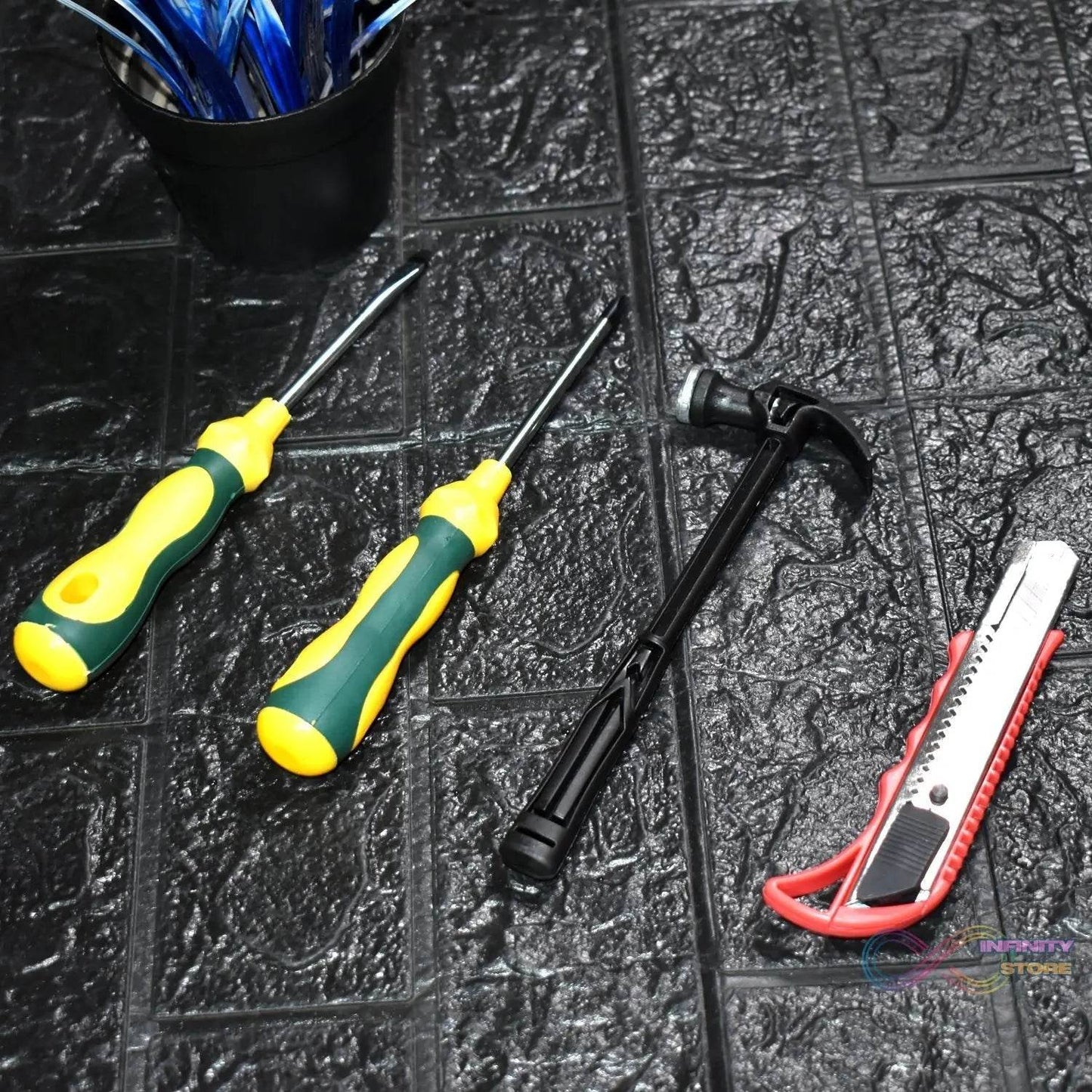4 Pc Helper Tool Set used while doing plumbing and electrician repairment in all kinds of places like household and official departments etc. - infinityexculsivestore.com