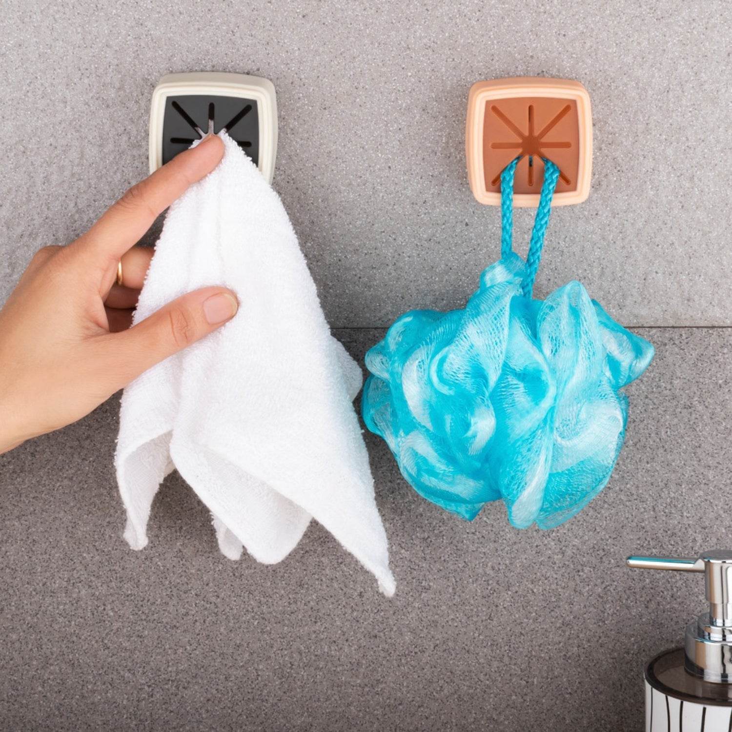 4 Pc Towel Holder mostly used in all kinds of bathroom purposes for hanging and placing towels for easy take-in and take-out purposes. - infinityexculsivestore.com