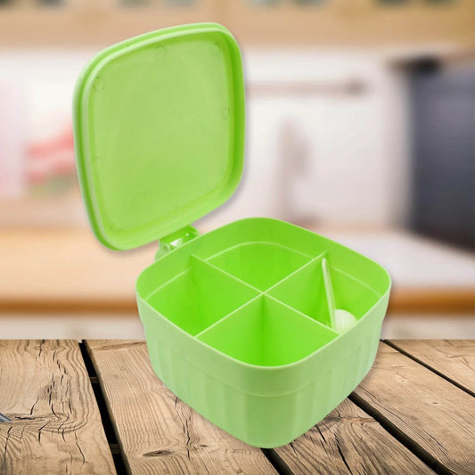 4 Section Fancy Masala Box and fancy masala container used for storing various types of masalas including in kitchen purposes. - infinityexculsivestore.com