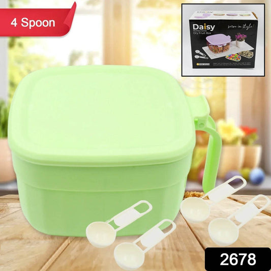 4 Section Fancy Masala Box and fancy masala container used for storing various types of masalas including in kitchen purposes. - infinityexculsivestore.com