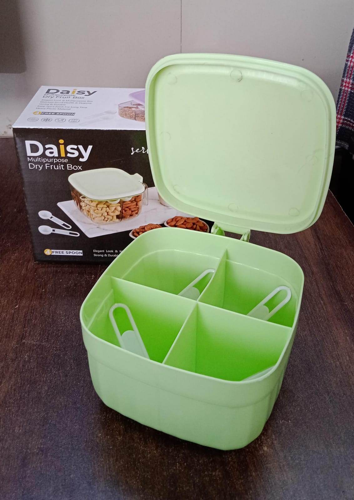 4 Section Fancy Masala Box and fancy masala container used for storing various types of masalas including in kitchen purposes. - infinityexculsivestore.com