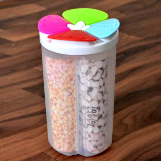 4 Section Storage containers airtight Transparent Food Plastic Storage Container - infinityexculsivestore.com