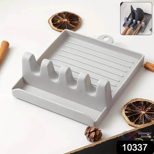 4-Slots Plastic Multifunctional Spoon Holders Fork Spatula Rack (1 Pc) - infinityexculsivestore.com
