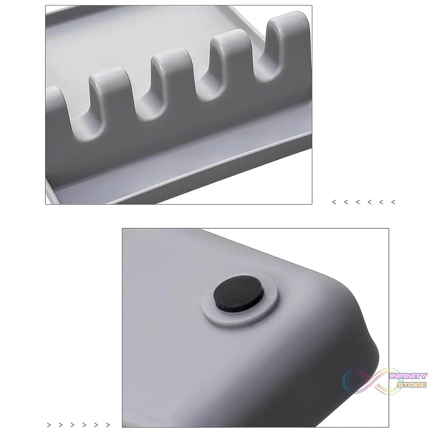 4-Slots Plastic Multifunctional Spoon Holders Fork Spatula Rack (1 Pc) - infinityexculsivestore.com