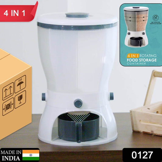 4 - in - 1 10L Rice & Grain Storage Dispenser - infinityexculsivestore.com