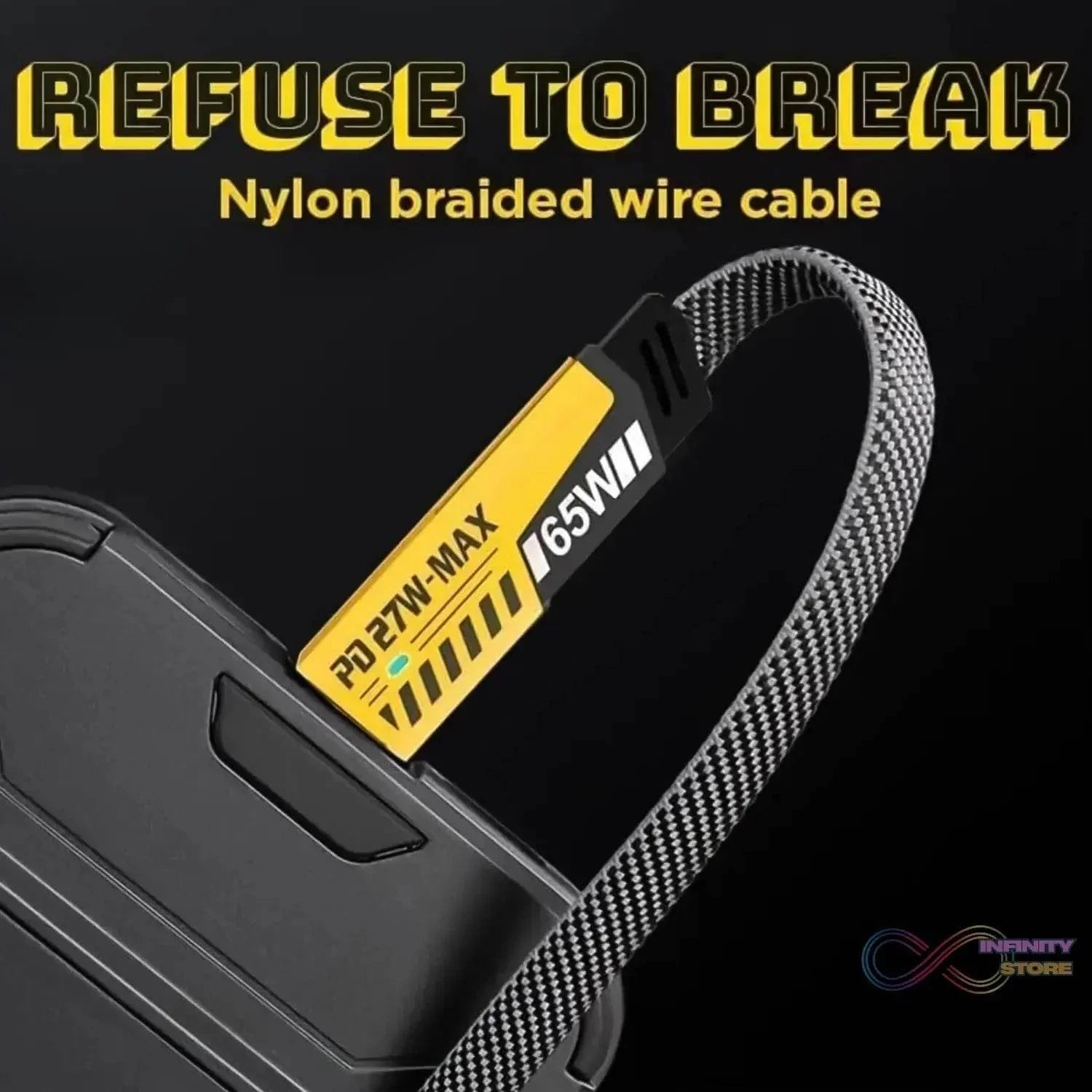 4 in 1 Charging Cable 65W Cable (1 Pc / 94 Cm) - infinityexculsivestore.com