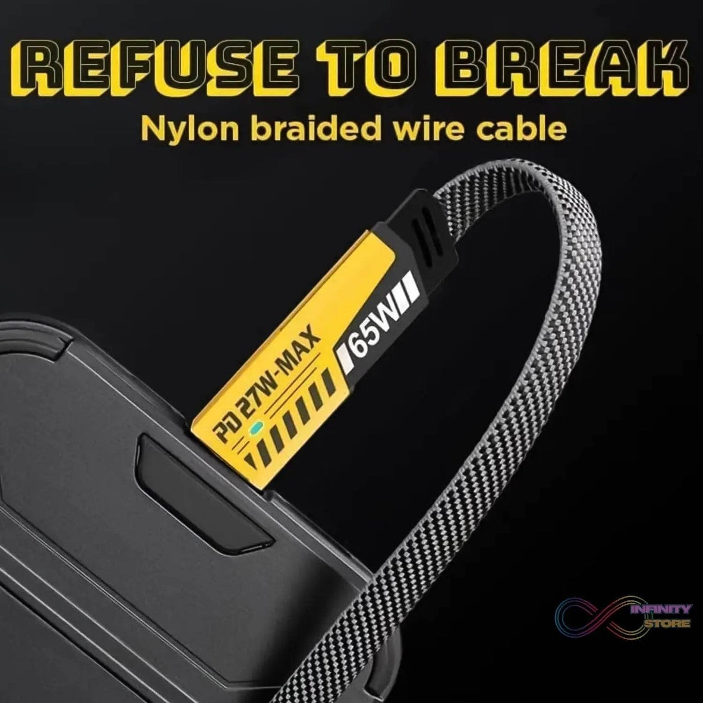 4 in 1 Charging Cable 65W Cable (1 Pc) - infinityexculsivestore.com