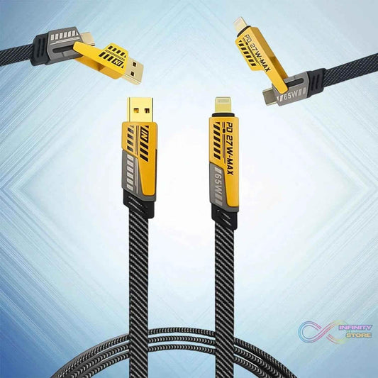 4 in 1 Fast Charging Cable (1 Pc / Loose) - infinityexculsivestore.com