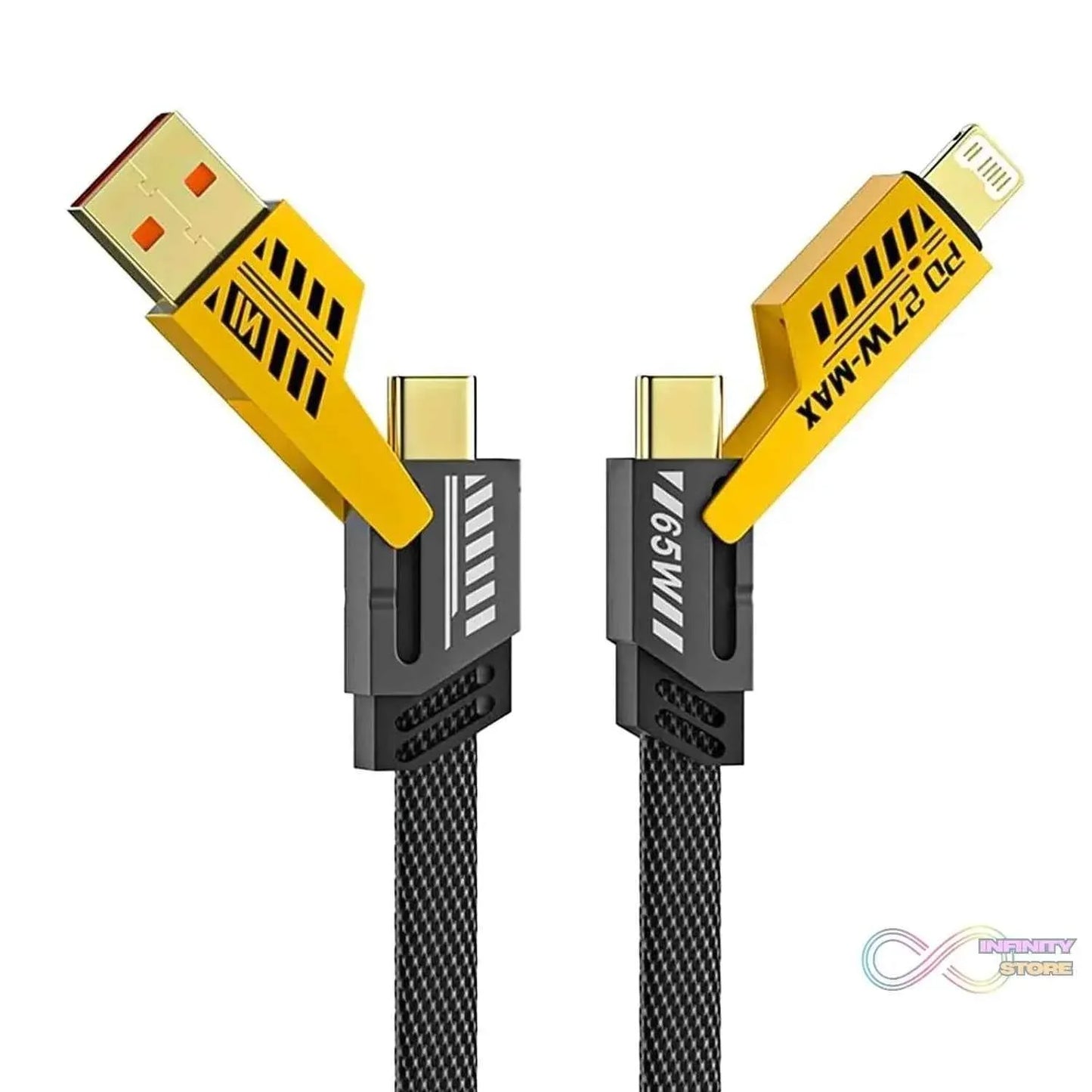 4 in 1 Fast Charging Cable (1 Pc / Loose) - infinityexculsivestore.com