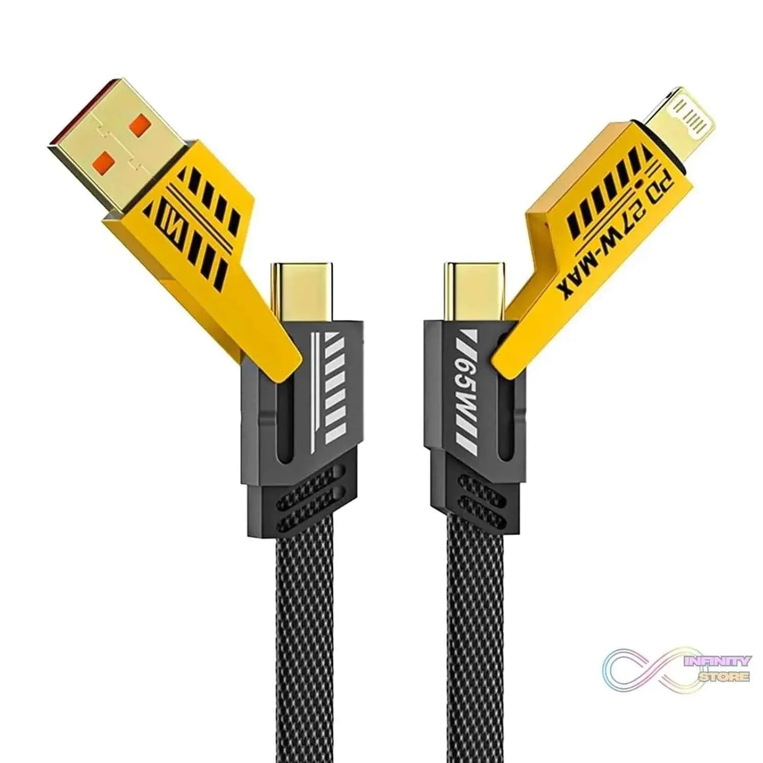 4 in 1 Fast Charging Cable (1 Pc / Loose) - infinityexculsivestore.com