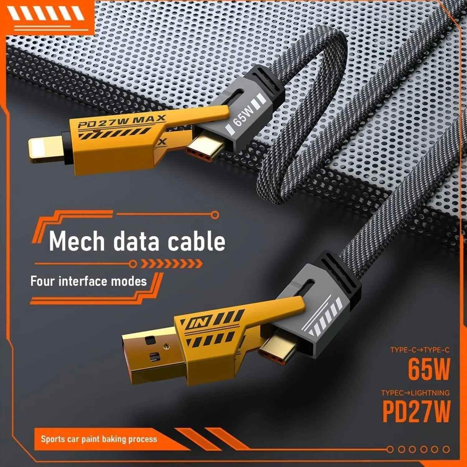 4 in 1 Fast Charging Cable (1 Pc / Loose) - infinityexculsivestore.com