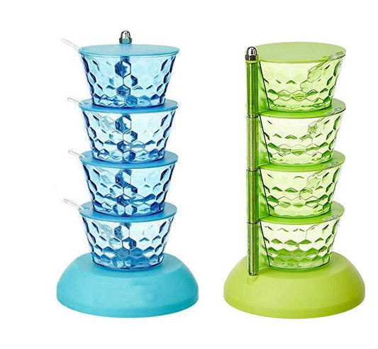 4 in 1 Multipurpose 360 Degree Rotating Pickle Rack Container for Kitchen - infinityexculsivestore.com