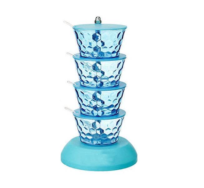 4 in 1 Multipurpose 360 Degree Rotating Pickle Rack Container for Kitchen - infinityexculsivestore.com