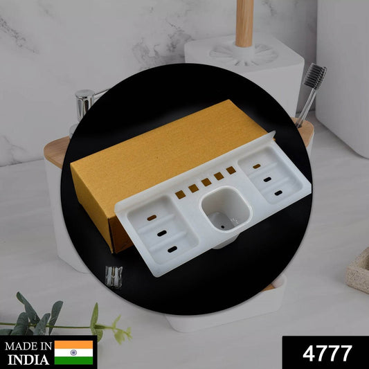 4 in 1 Plastic Soap Dish and plastic soap dish tray used in bathroom and kitchen purposes. - infinityexculsivestore.com