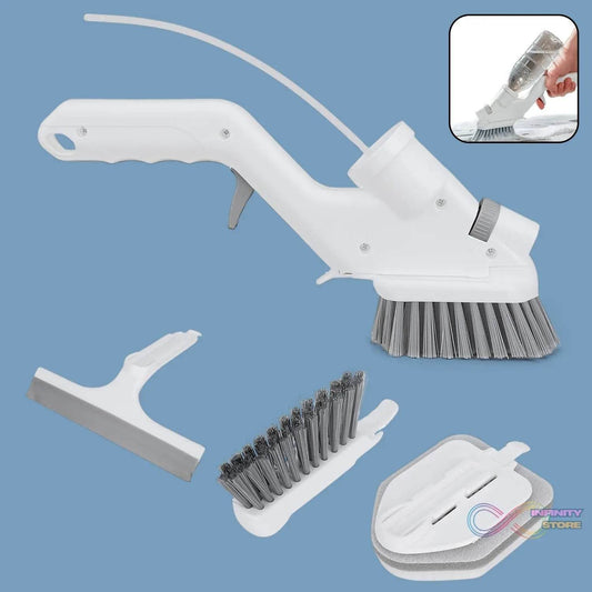 4 in 1 Scrub Brushes for Cleaning 4 Types of Brush Head Replacements (1 Set) - infinityexculsivestore.com