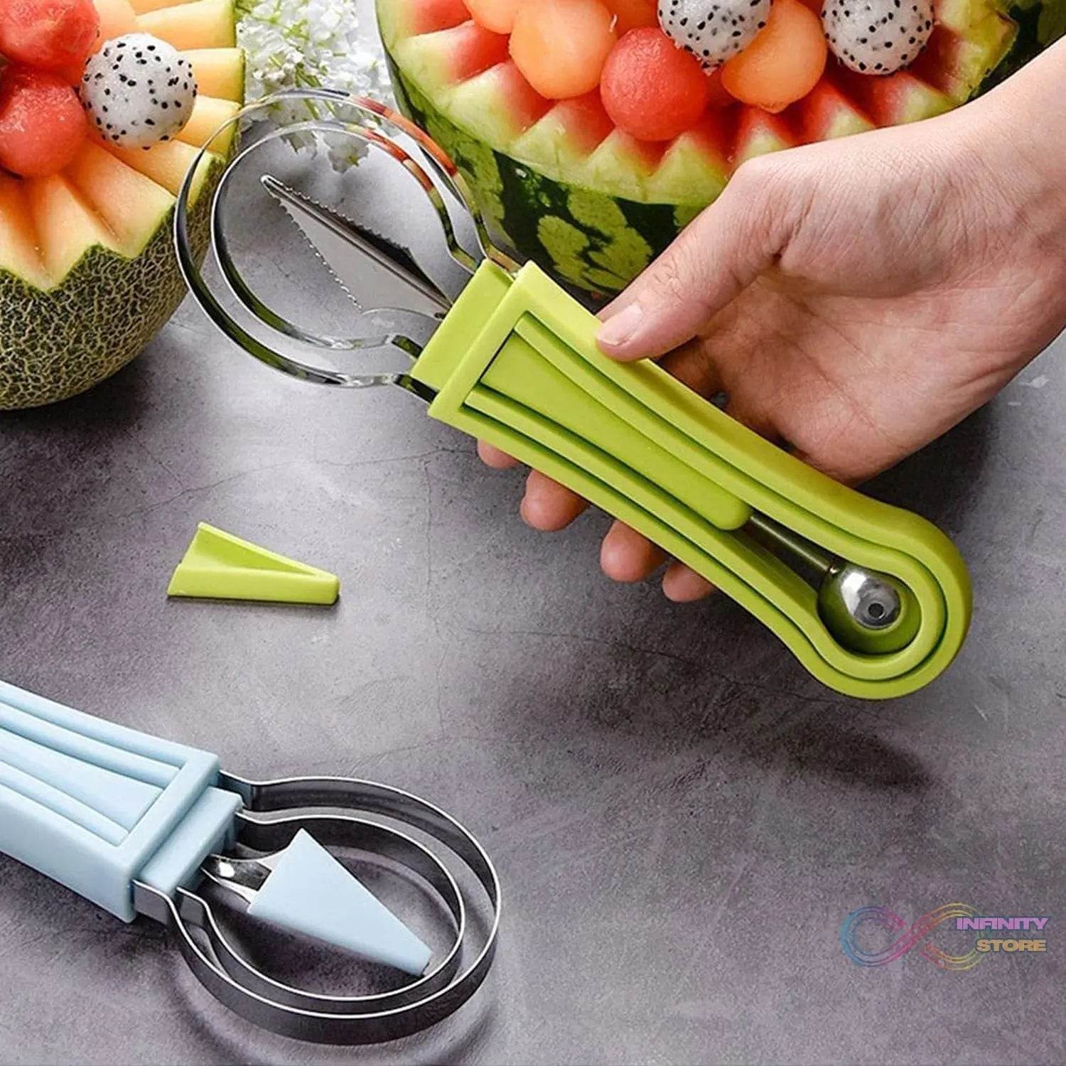 4-in-1 Stainless Steel Fruit Baller & Scooper - infinityexculsivestore.com