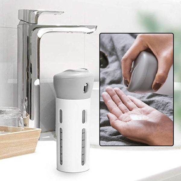 4 in 1 Travel Dispenser Bottle Set Travel Refillable Cosmetic Containers Set - infinityexculsivestore.com