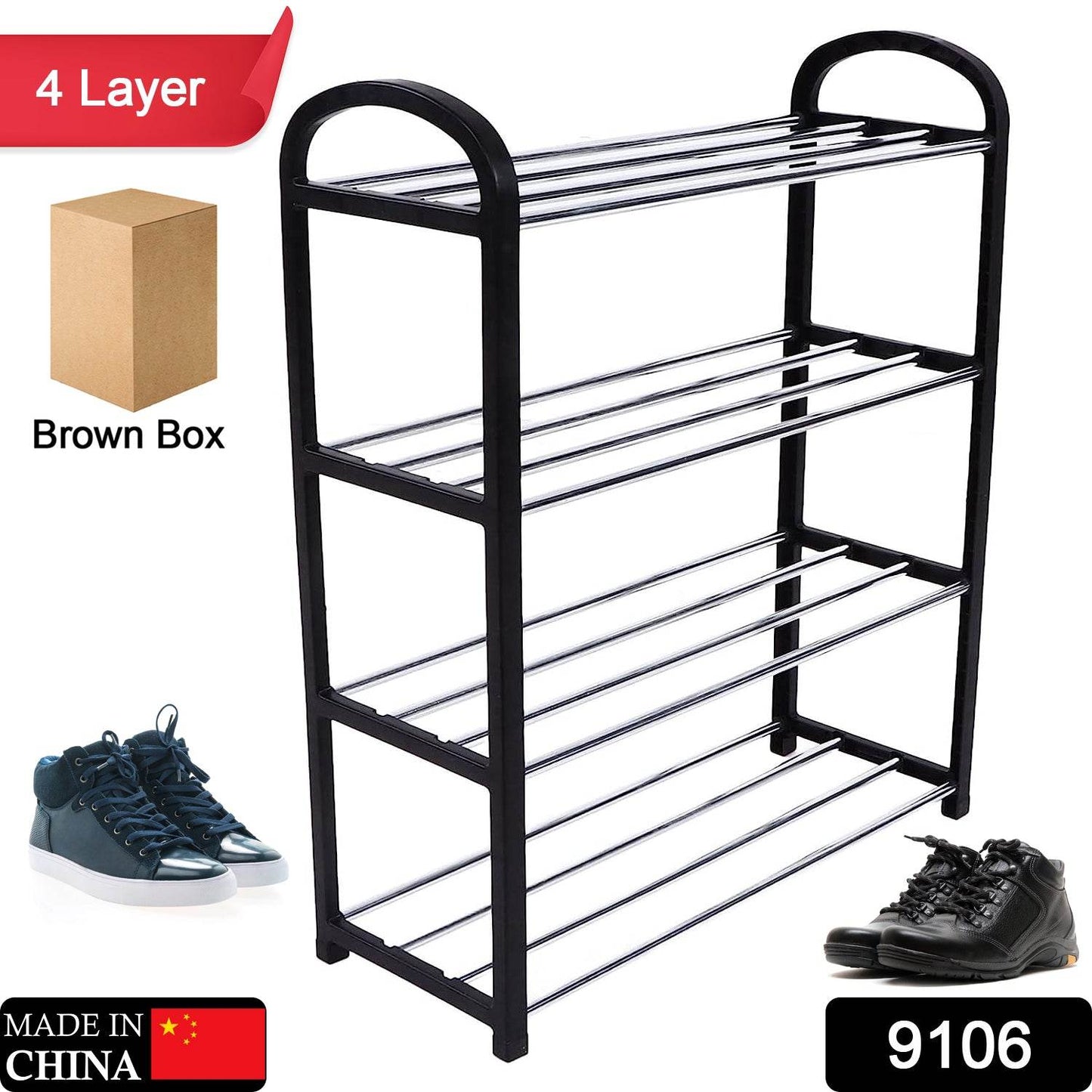 4 Shelves Shoe Rack - infinityexculsivestore.com