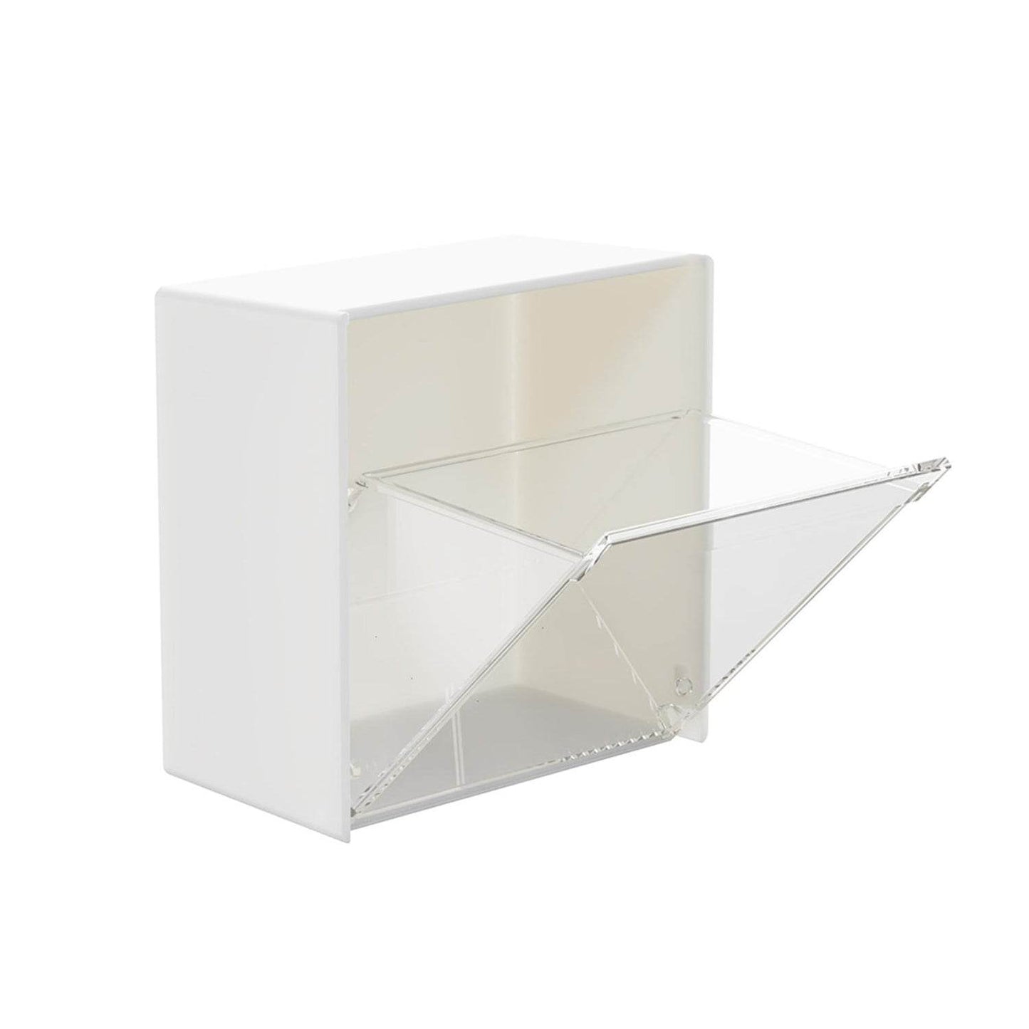 4037Adhesive Wall Mounted Flip Storage Box Holder Small Object Storage Case ( 1 pcs ) - infinityexculsivestore.com