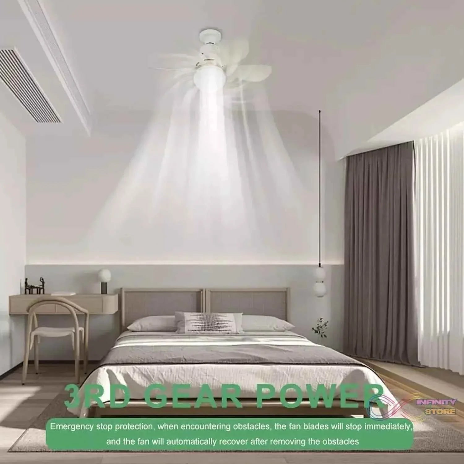 40W LED Ceiling Fan Remote Control - infinityexculsivestore.com