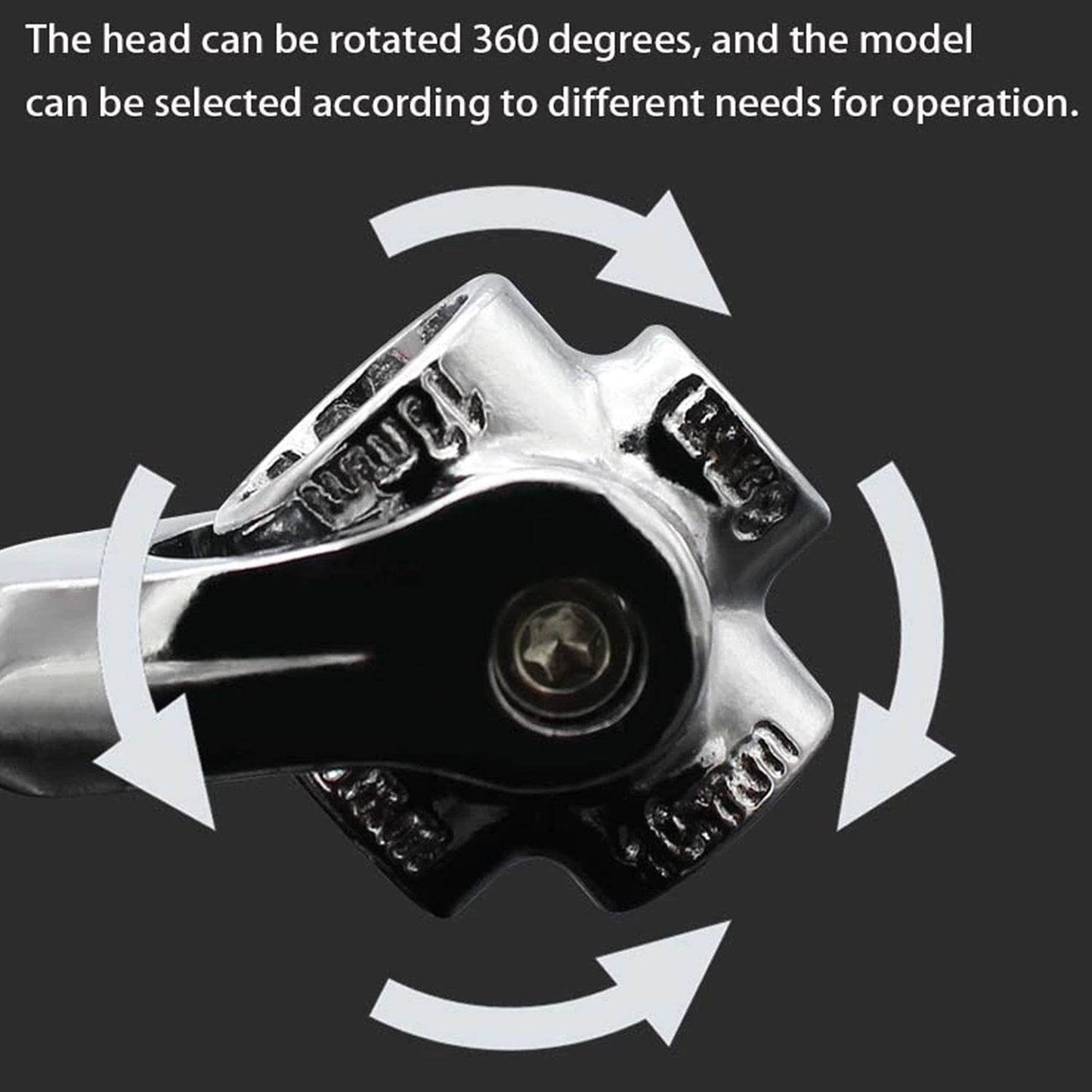 48 in 1 wrench Swivel Head Multi Tool Spanner Tools Socket Works with Spline Bolts Multi function Universal Furniture Car Repair - infinityexculsivestore.com