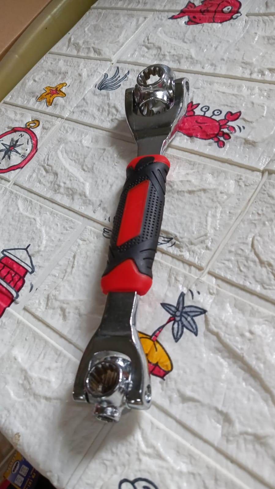 48 in 1 wrench Swivel Head Multi Tool Spanner Tools Socket Works with Spline Bolts Multi function Universal Furniture Car Repair - infinityexculsivestore.com