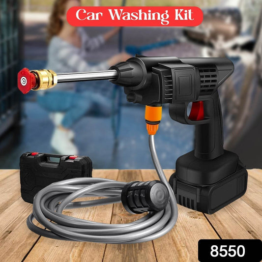 48V Car washing Kit, Portable Pressure Washer with, Rechargeable | Cordless Pressure Washer Gun | Handheld Pressure Washer for Car | Car Washer Gun (Type 1- Single Battery) - infinityexculsivestore.com