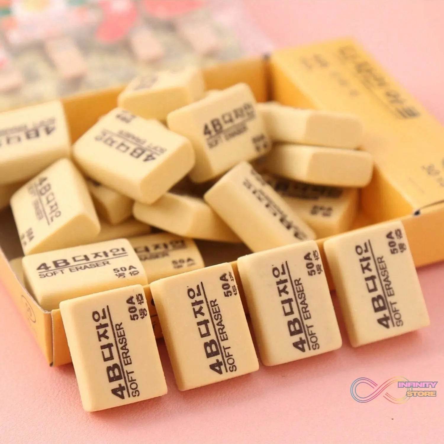 4B Erasers 30 Pack Erasers Yellow Erasers for Kids - infinityexculsivestore.com