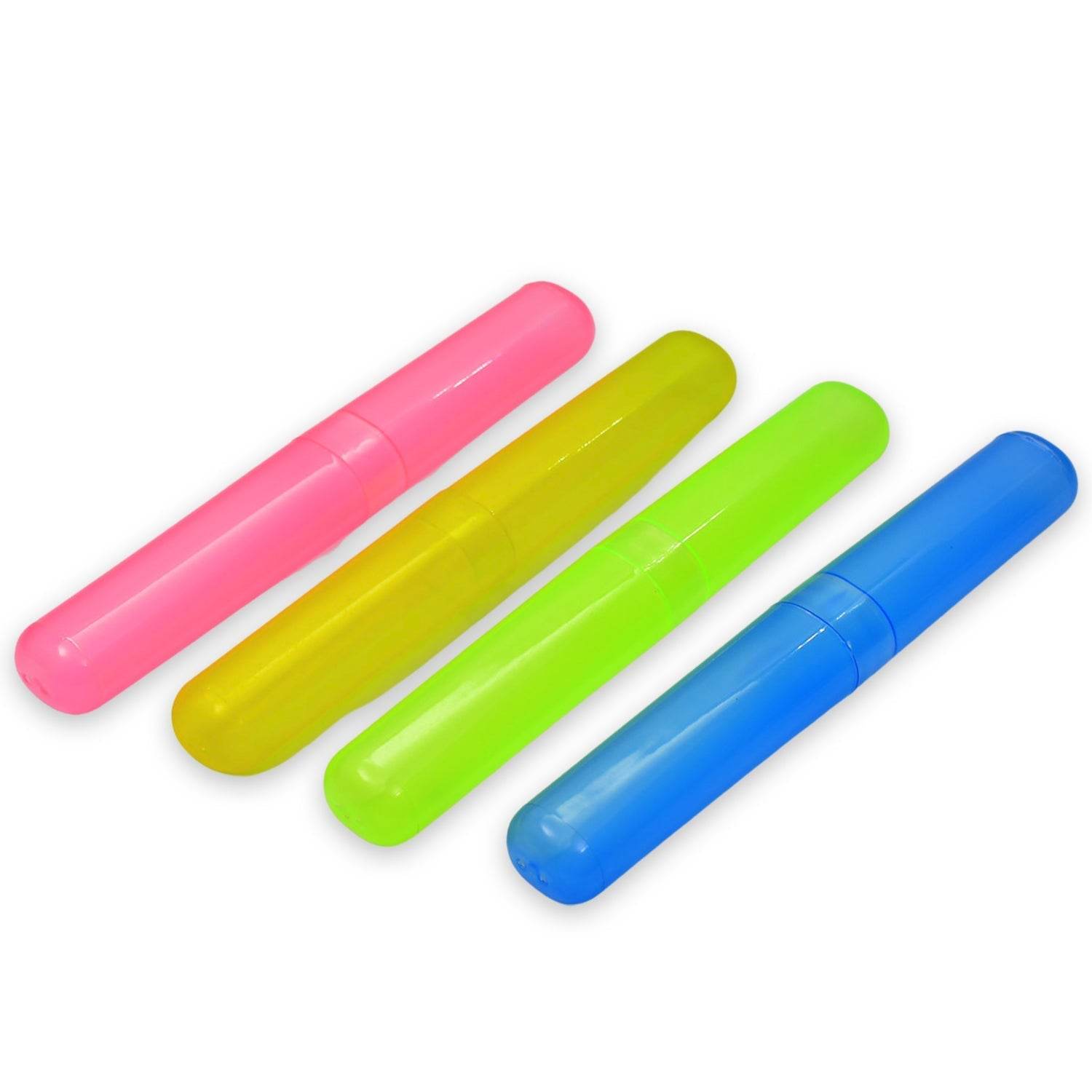 4pc Plastic Toothbrush Cover, Anti Bacterial Toothbrush Container - Tooth Brush Travel Covers, Case, Holder, Cases - infinityexculsivestore.com