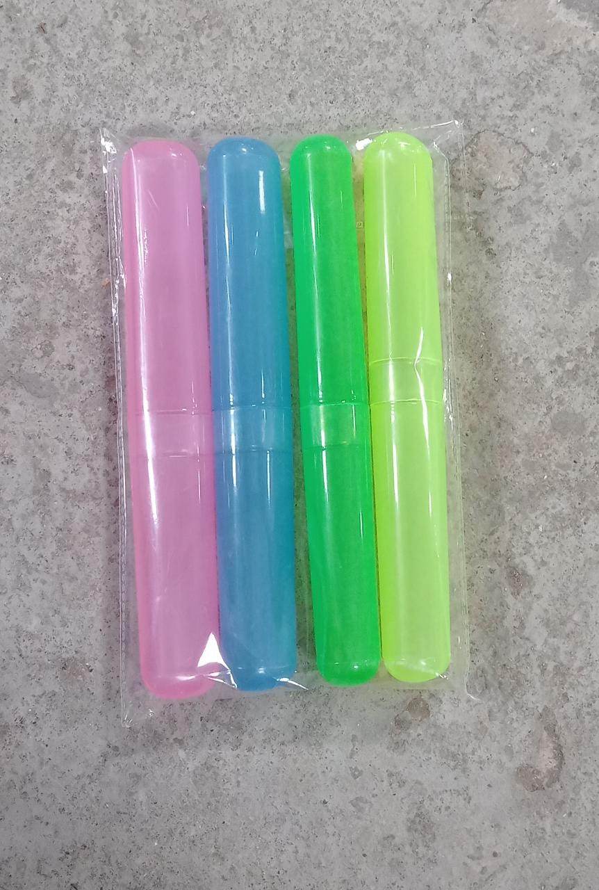 4pc Plastic Toothbrush Cover, Anti Bacterial Toothbrush Container - Tooth Brush Travel Covers, Case, Holder, Cases - infinityexculsivestore.com