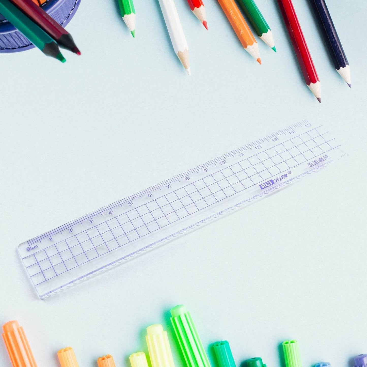 4pcs Ruler Suit Stationery Set for School Student Office ,Draft Rulers for School Office Supplies and Supplies-High School - infinityexculsivestore.com