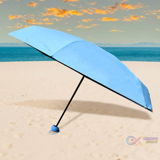 5 Fold Manual Open Umbrella With Capsule Case (1 Pc) - infinityexculsivestore.com