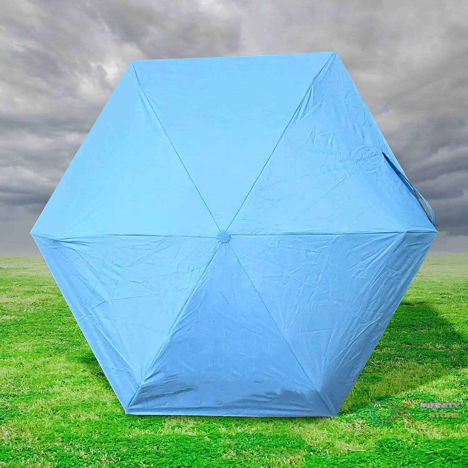 5 Fold Manual Open Umbrella With Capsule Case (1 Pc) - infinityexculsivestore.com
