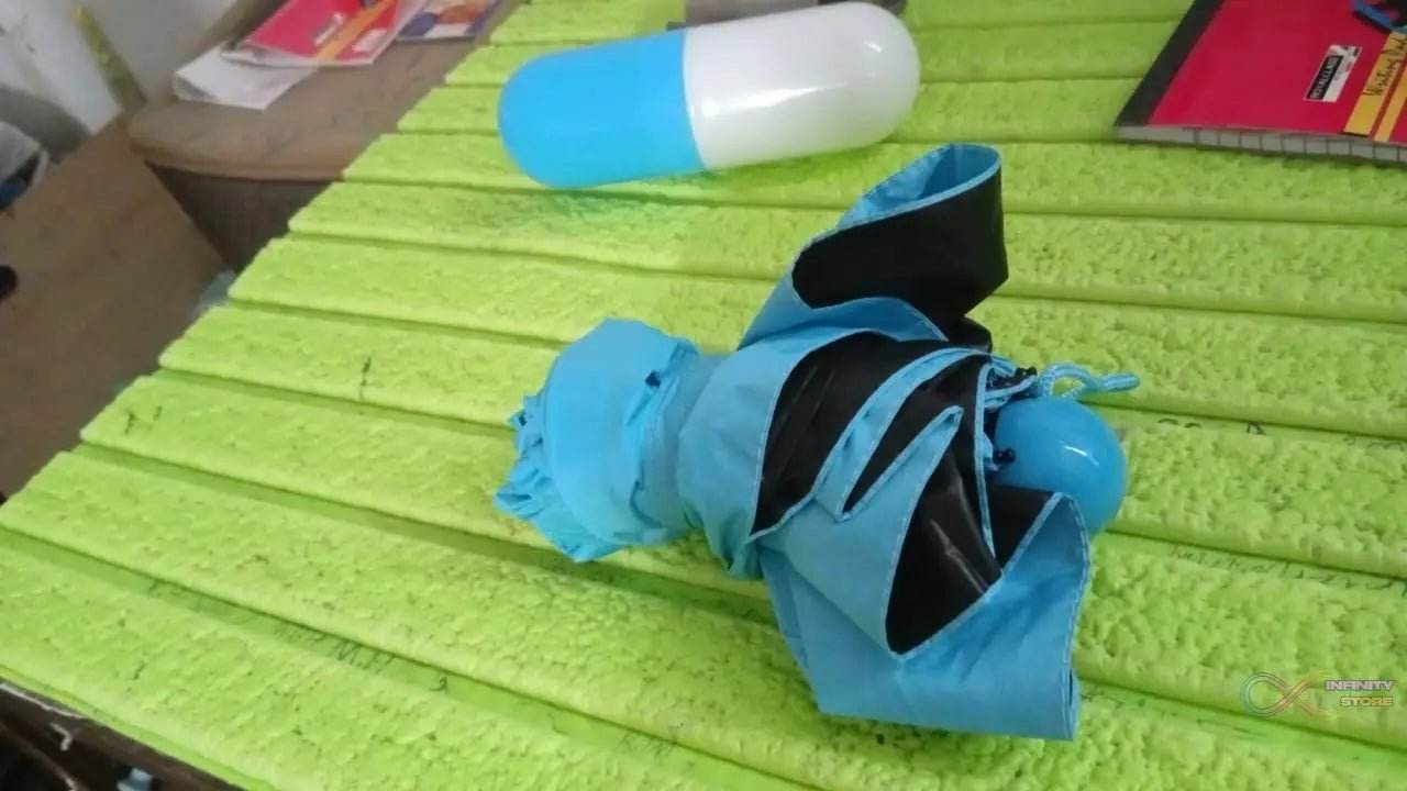 5 Fold Manual Open Umbrella With Capsule Case (1 Pc) - infinityexculsivestore.com