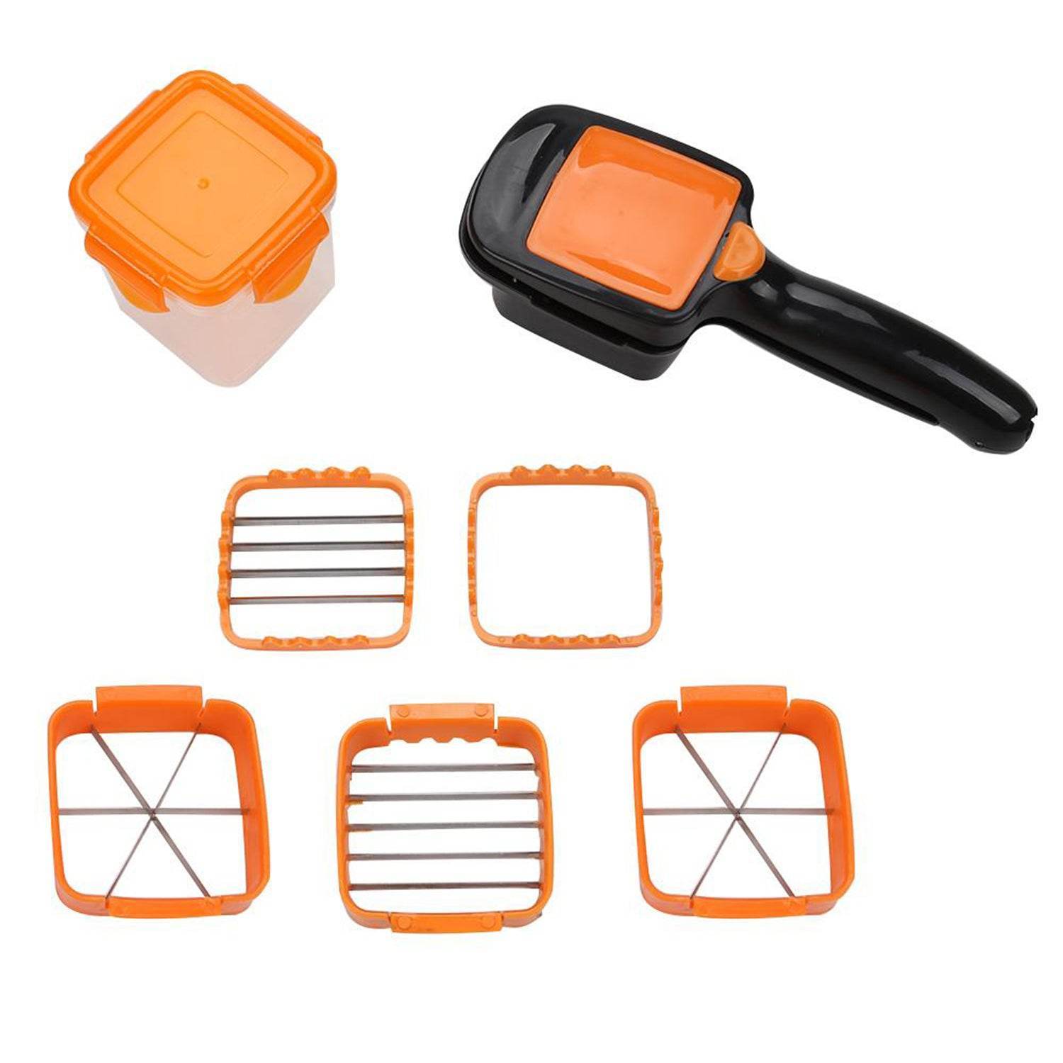 5 In 1 Nicer Dicer used for cutting and shredding of various types of food stuff in all kitchen purposes. - infinityexculsivestore.com